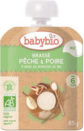 Fruktdessert med risdryck från 6 månader BIO 85 g BABYBIO